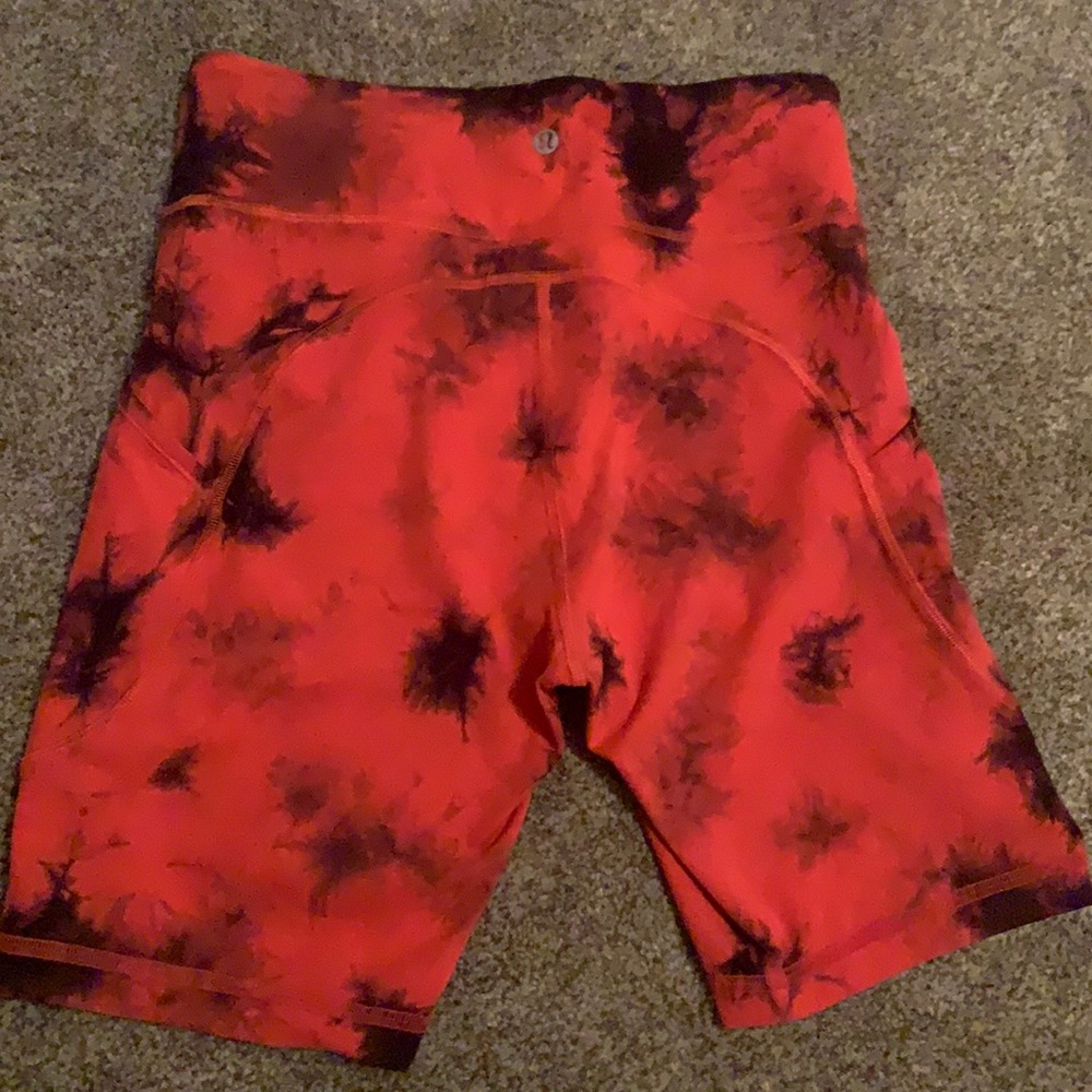 Limited edition the dye Lululemon 8 inch biker shorts